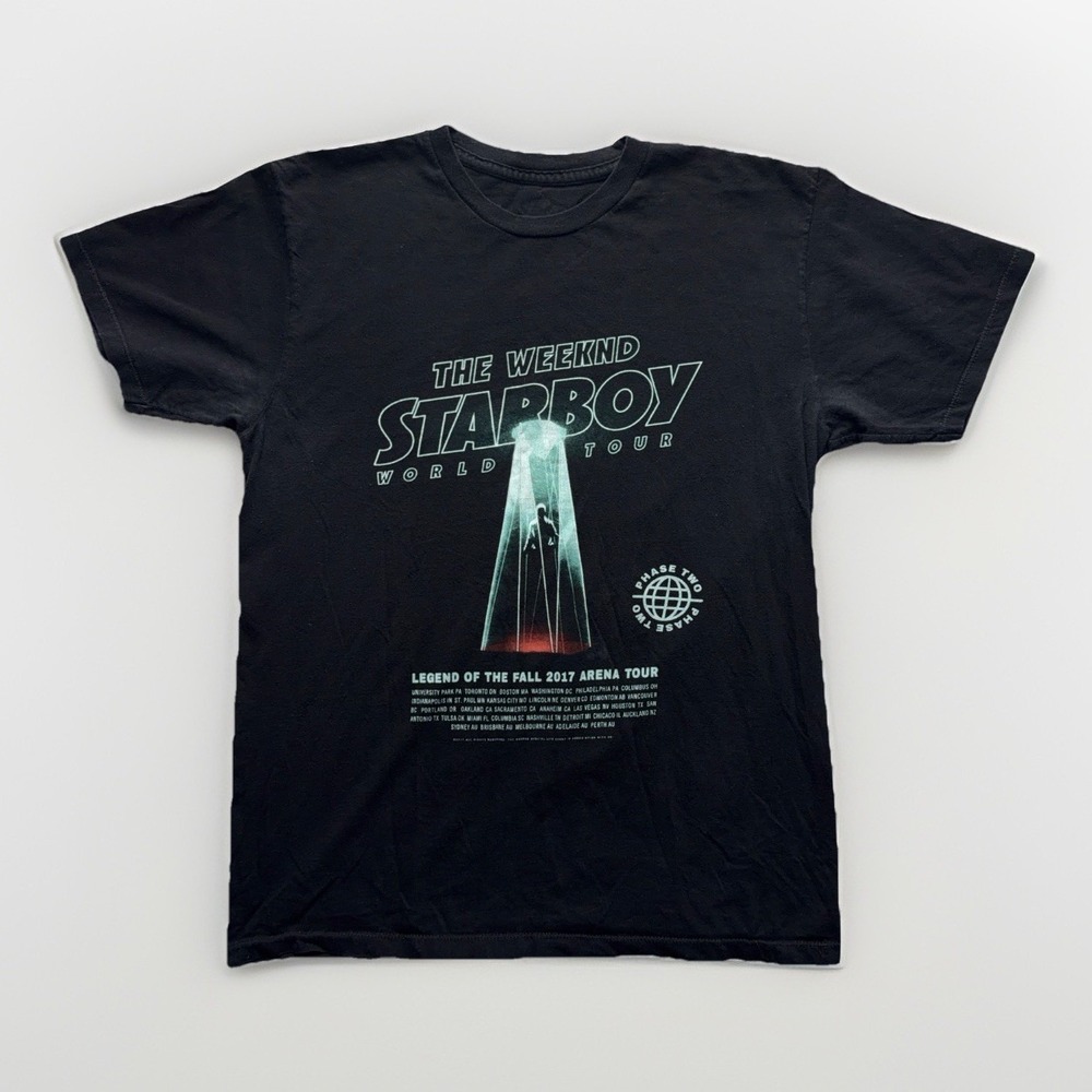 The Weeknd Starboy Tour Shirt Mens Small XO 2017 Legend Fall Concert Album Tee
